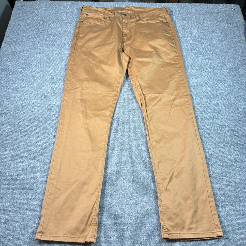 Levi's 541 Athletic Taper Pants Mens 34x34 Brown Stretch Chino Twill 5 Pocket